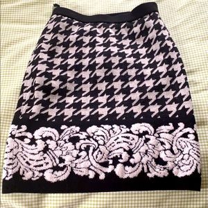 Knit mini skirt